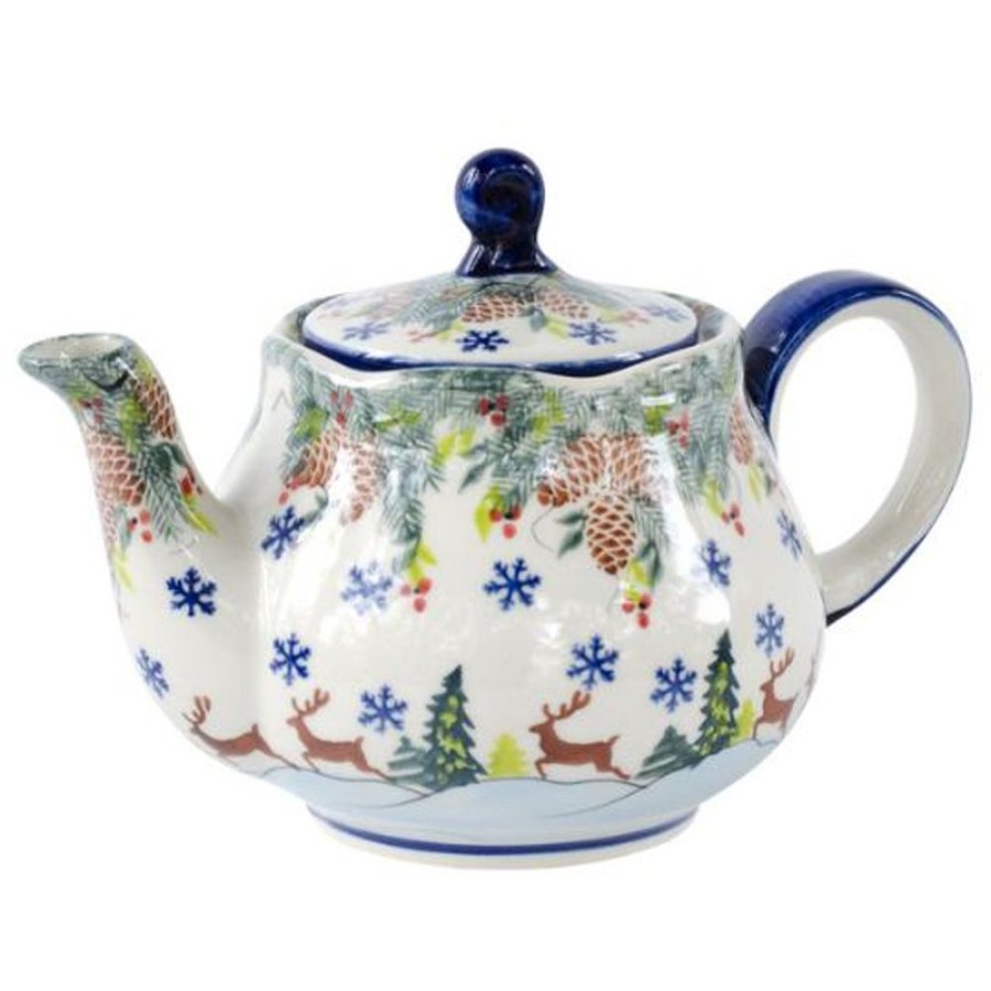 Teaware Stash Tea | Polish Pottery Reindeer Teapot