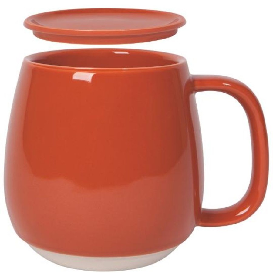 Teaware Danica | Terracotta Tint Stoneware Mug With Lid