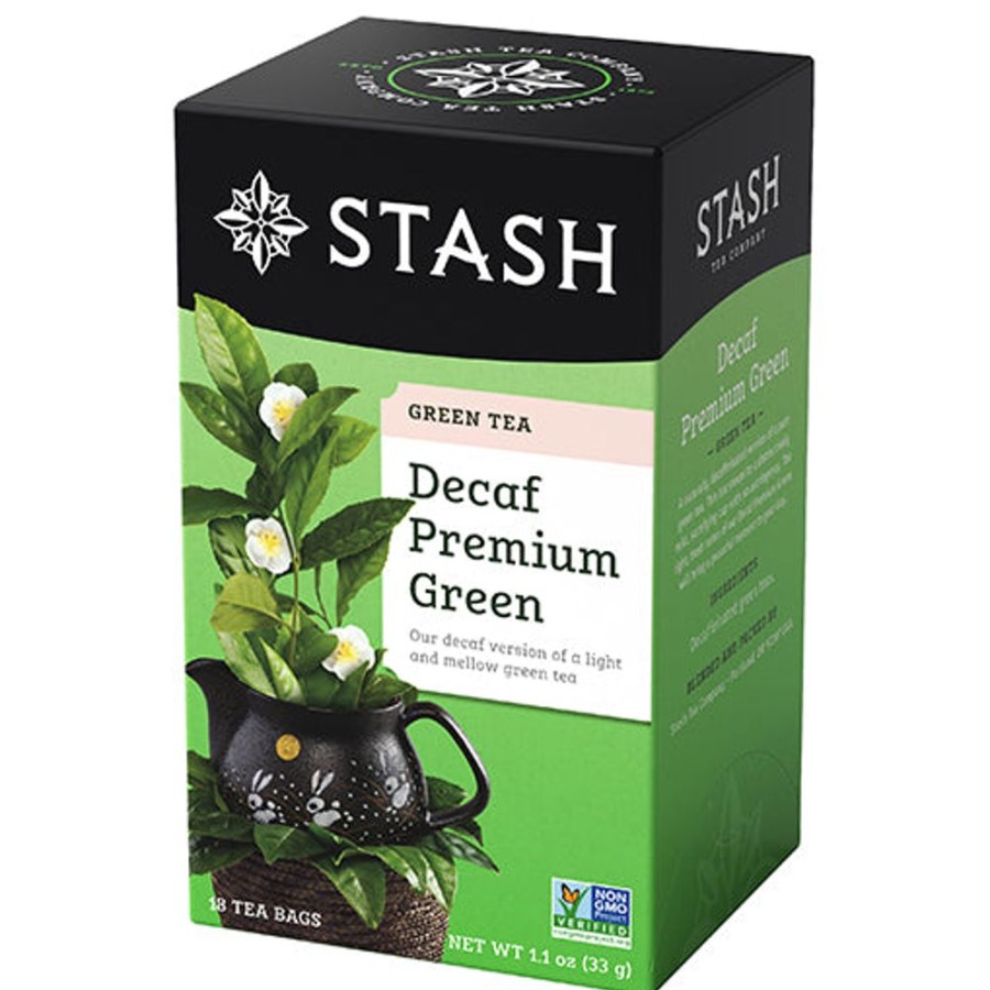 Tea Stash Tea Unflavored | Premium Green Decaf Tea