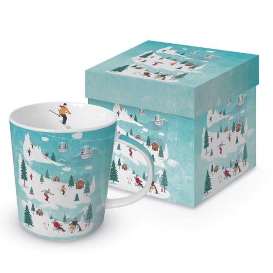 Teaware Stash Tea | St. Moritz Skiers Mug In Gift Box