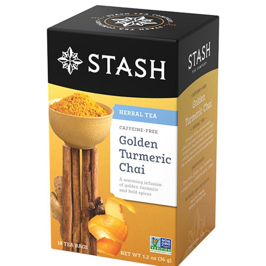 Tea Stash Tea Ginger | Golden Turmeric Chai Herbal Tea