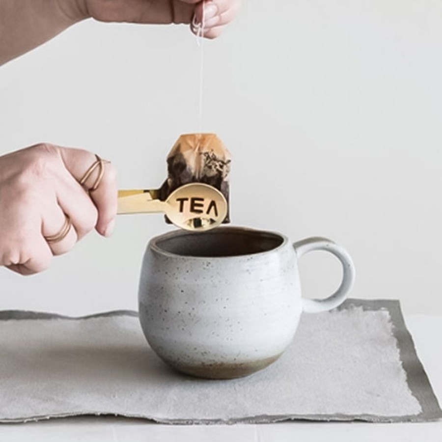 Teaware Creative Co-Op | Gold Tea Tongs