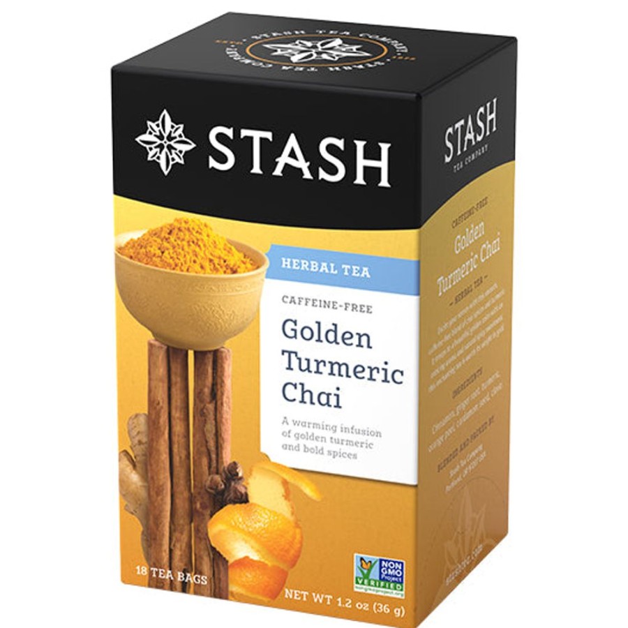 Tea Stash Tea Herbal | Golden Turmeric Chai Herbal Tea