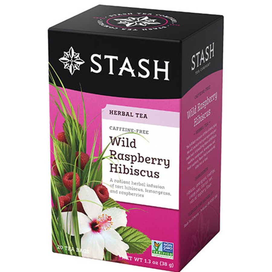 Tea Stash Tea Herbal | Wild Raspberry Hibiscus Herbal Tea