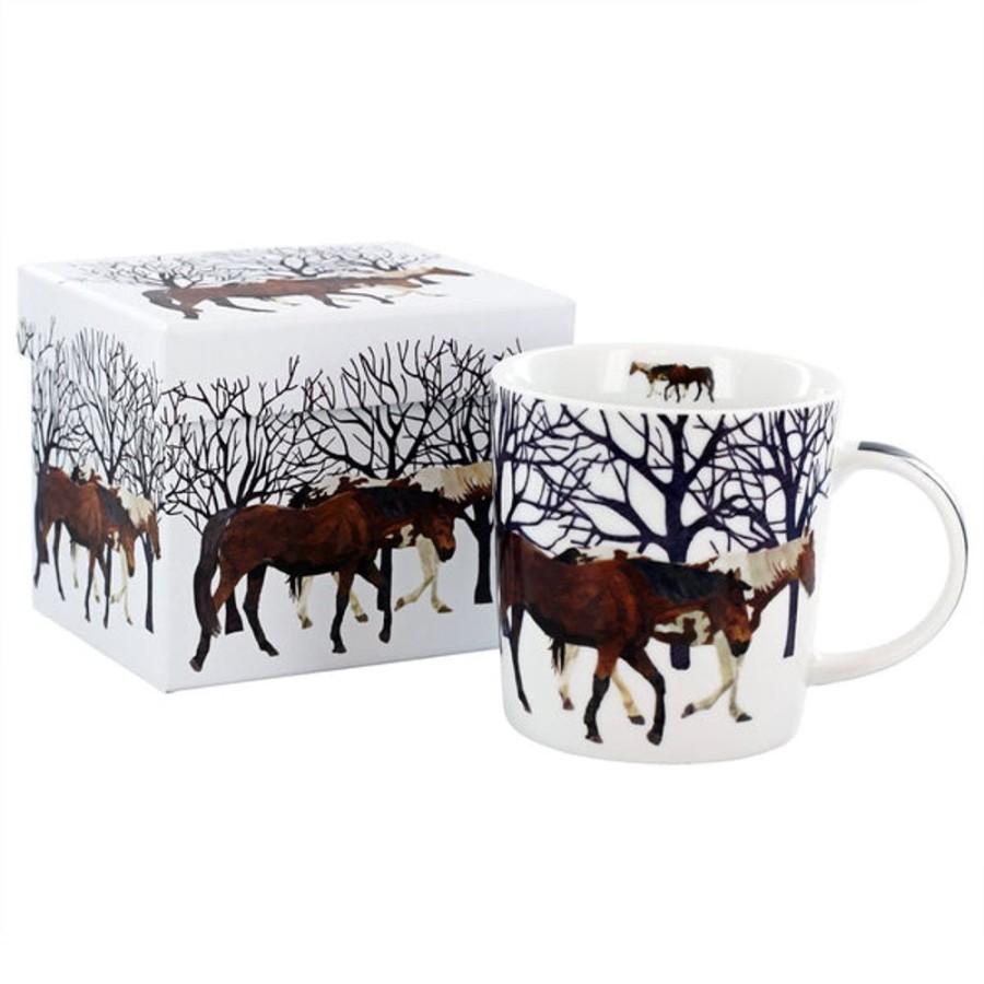 Teaware Stash Tea | Winter Horses Mug In Gift Box