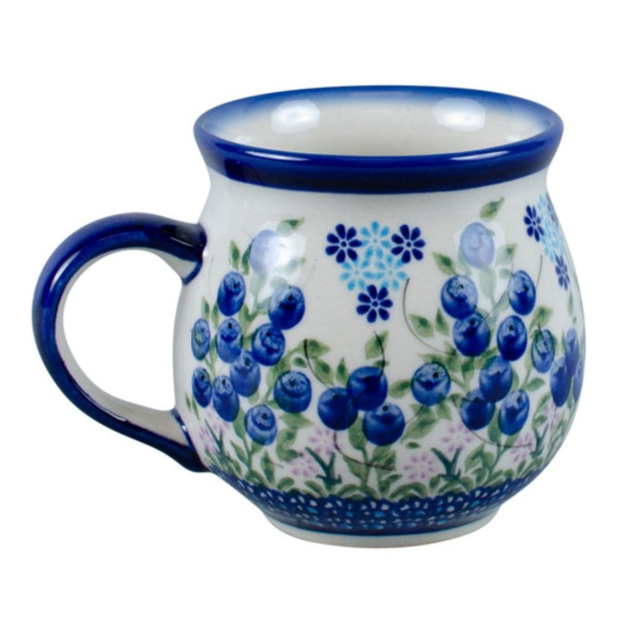 Teaware Stash Tea | Polish Pottery Blueberry Bubble Mug