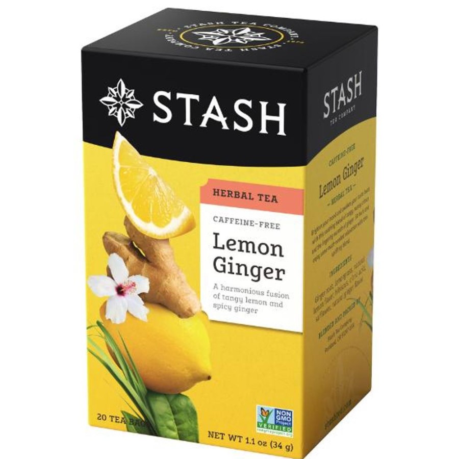 Tea Stash Tea Ginger | Lemon Ginger Herbal Tea