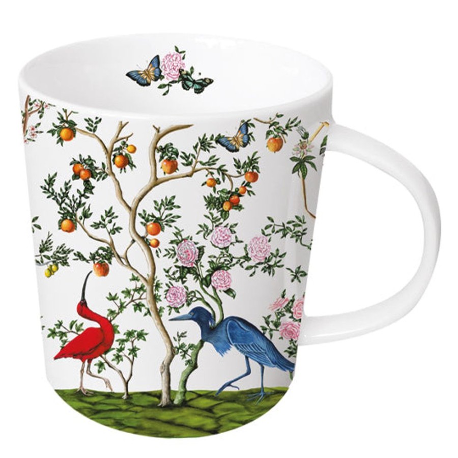 Teaware Stash Tea | Bird & Branch Chinoiserie Mug In Gift Box