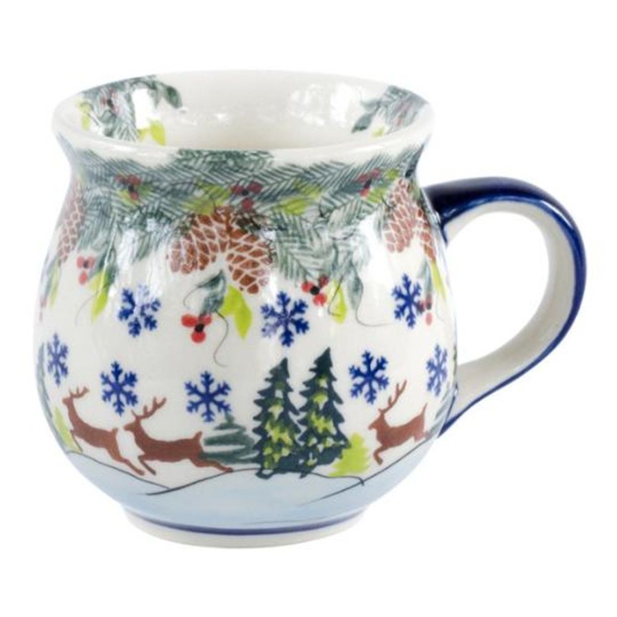 Teaware Stash Tea | Polish Pottery Reindeer Bubble Mug