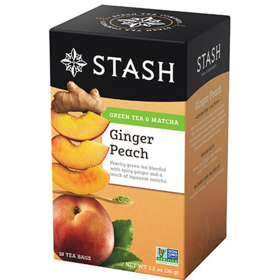 Tea Stash Tea Ginger | Ginger Peach Green Tea