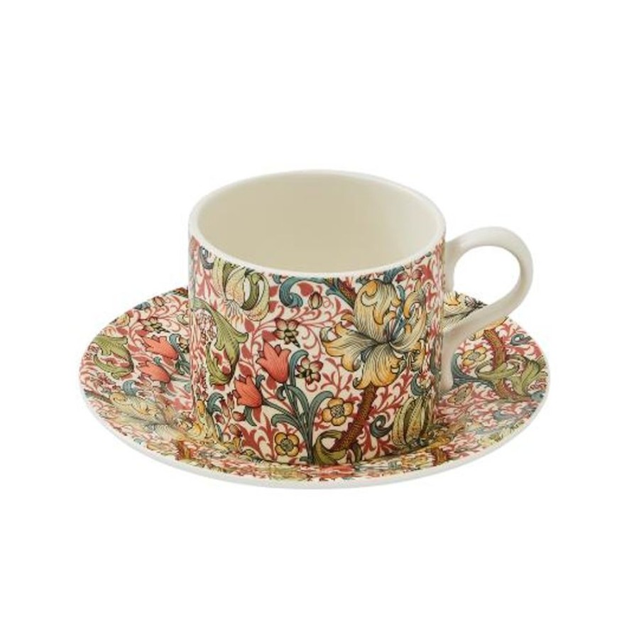 Teaware Spode | Morris & Co Golden Lily Tea Cup & Saucer