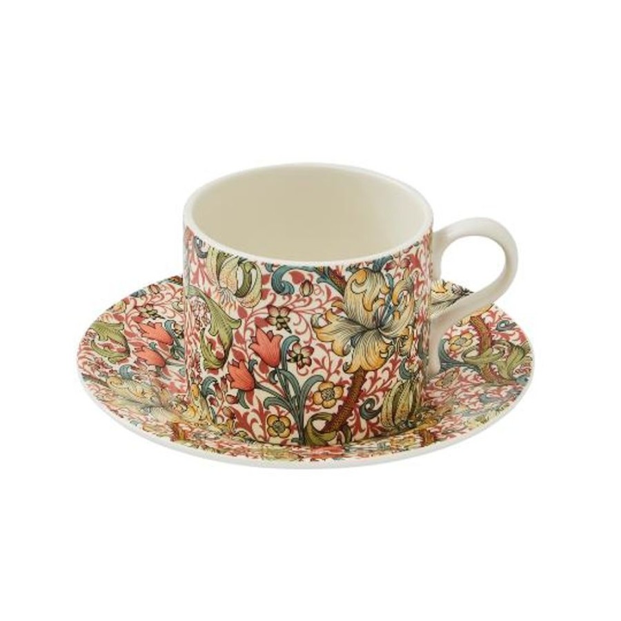 Teaware Spode | Morris & Co Golden Lily Tea Cup & Saucer