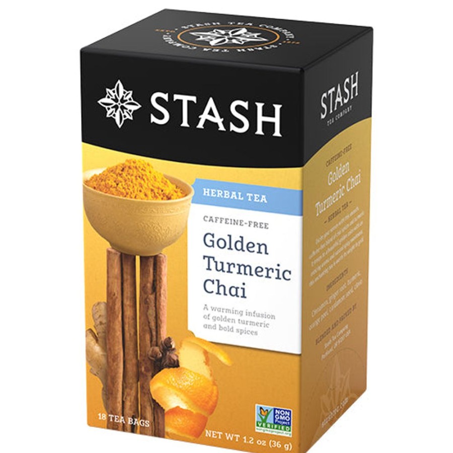 Tea Stash Tea Spicy | Golden Turmeric Chai Herbal Tea