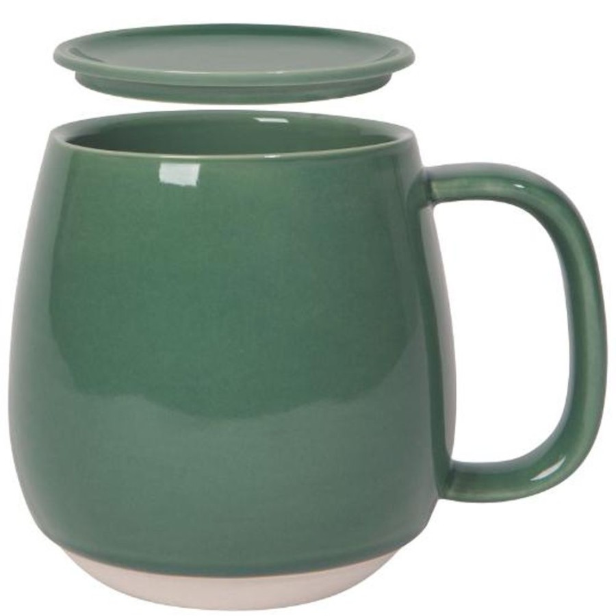 Teaware Danica | Jade Tint Stoneware Mug With Lid