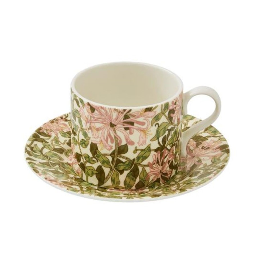 Teaware Spode | Morris & Co Honeysuckle Tea Cup & Saucer